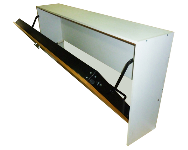 CAMA REPISA - REBATIBLE - HORIZONTAL Para colchón de 1 plaza 1.90 m x 0.80 m hasta 20 cm. de espesor