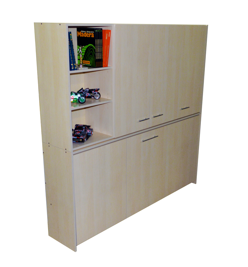 Cama repisa - rebatible horizontal para colchón 1 plaza 1.90 m x 0.80 m hasta 20 cm de espesor 1