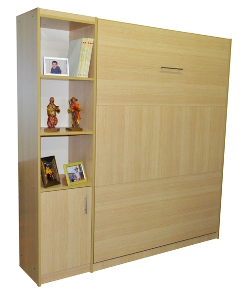 Mueble con Cama Rebatible con bibloteca y cajonera
