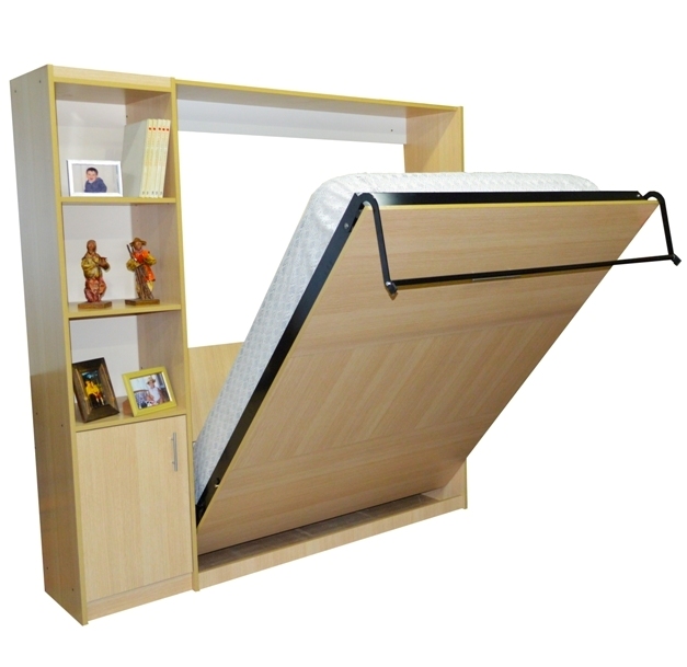 Mueble con Cama Rebatible con bibloteca y cajonera
