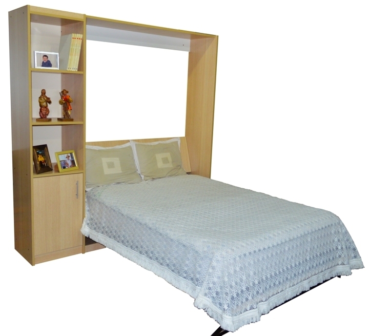 Mueble con Cama Rebatible con bibloteca y cajonera
